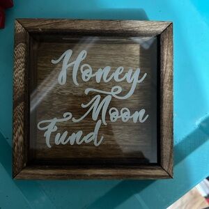 Wooden Honeymoon Fund Box